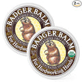 Badger Healing Balm, Hard Working Hands Cream, Organic Hand Cream for Dry Cracked Hands, Long Lasting Hand Moisturizer/Dry Hands Treatment, 2 oz Tin, 2-Pack