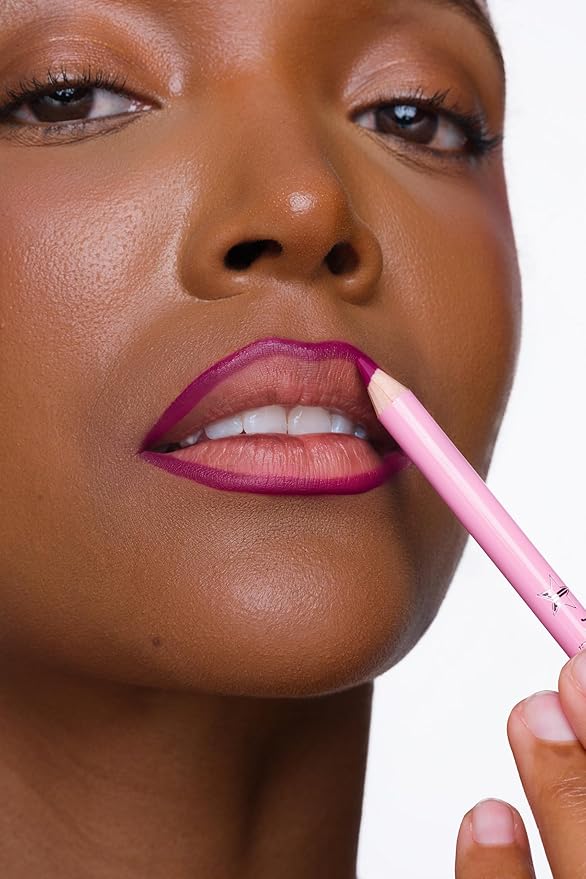 Jeffree Star Cosmetics Velour Lip Liner, Creamy Formula, Satin Finish, Long-Lasting, Peptide Complex, Mineral Oil-Free, Vegan & Cruelty-Free (Heartbreaker)