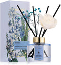 Airkeep Flower Reed Diffusers Set, 5.07 oz Wild Mint&Eucalyptus Scented Oil Diffuser with 8 Reed Sticks, Home Fragrance Diffuser Gift Set for Bathroom & Office Decor 150ml