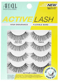 Ardell Active Gainz Lashes - Sweat-Proof & Long-Lasting Wispy, Comfortable Wear False Eyelashes, 4 Pairs