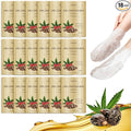 TEAWOO 18 Pairs Moisturizing Foot Masks with Castor Oil & Jojoba Oil, Intensely Hydrating Foot Mask For Dry Cracked Feet, Moisturizing Socks for Cracked Heel Treatment