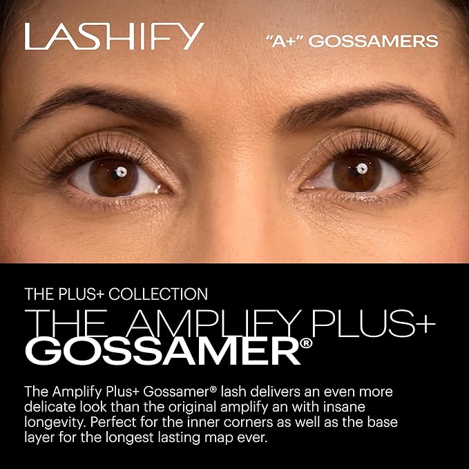 Lashify Amplify Plus+ 12mm Eyelash Extensions Refill in Truffle Color, Easy DIY False Lashes for the Most Delicate, Natural and Long Lasting Look