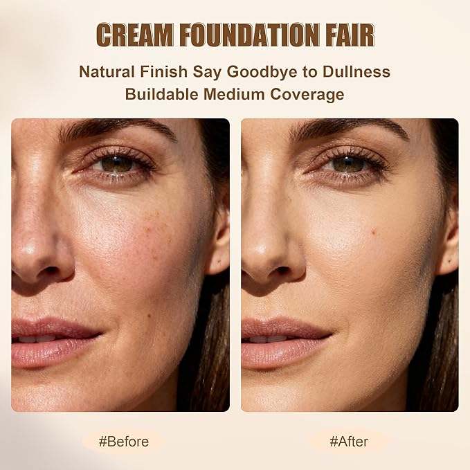HECI BEAUTY Tinted Foundation Stick, Balm to Cream Foundation with Light to Medium Coverage, Infused with Hydrating Ingredients - Fair 01, 0.25 oz