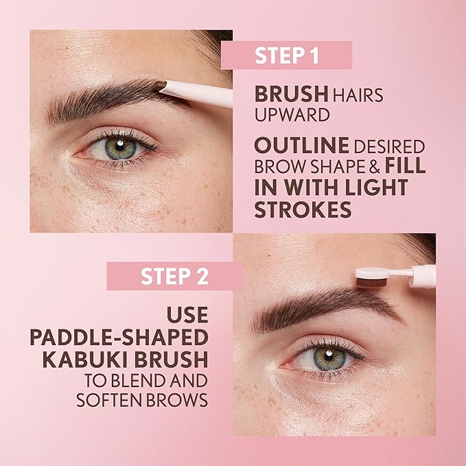 Covergirl Clean Fresh Brow Filler Pomade, 600 Dark Brown, Eyebrow Pencil, Ultra-Precise Tip, Creamy Formula, Highly Pigmented, Soft Matte Finish, Vegan Formula, 0.007oz