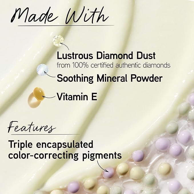 Physicians Formula Mineral Wear Diamond Perfector, 3-in-1 Gel-to-Serum Formula with Diamond Dust Mineral Powder, Corrects, & Brightens, Vegan, Cruelty Free, & Talc-Free - Color Correcting Primer