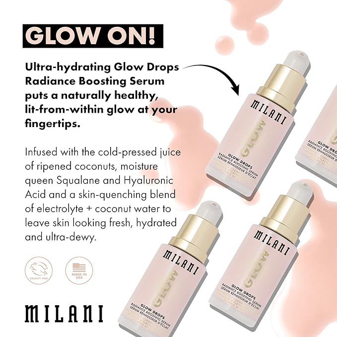 Milani Glow Drops Radiance Boosting Serum - (1.0 Fl.Oz.)