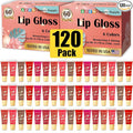 AZEN 120 Pack Lip Gloss Set, Color Lip Oil for Dry Cracked Lips Moisturizing Hydrating Nourishing with Vitamin E, Mothers Day Gifts for Women