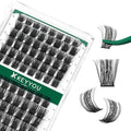 Lash Clusters 96pcs Cluster Lashes D Curl 8-18MIX DIY Lash Extensions Eyelash Clusters KEYYOU Volume Wispy Individual Lashes Soft&Comfortable Easy DIY at Home(Y04,D-8-18MIX)