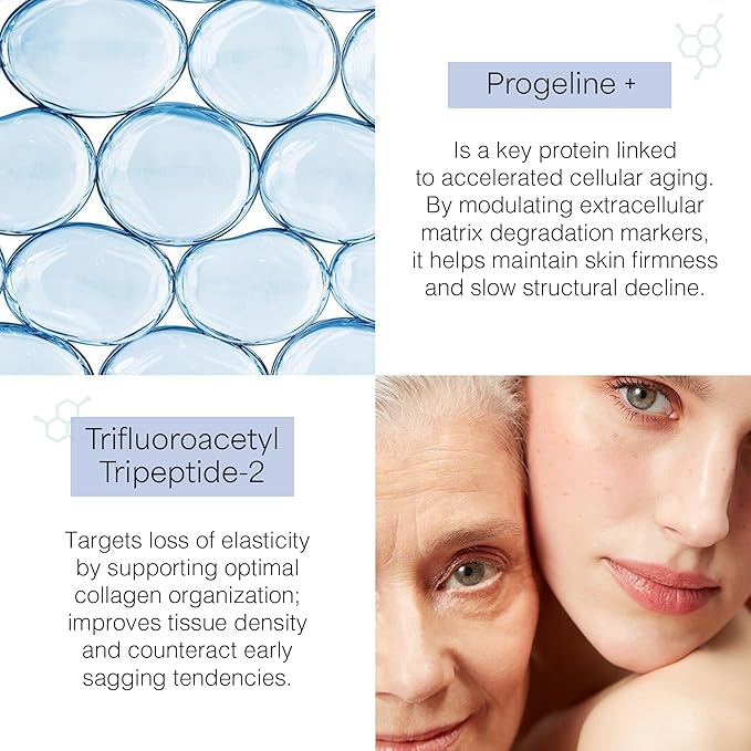 Skin Perfection Firming Serum Booster with Progeline Peptide Repair Serum Neck and Face Progeline Cream Upgrade Trifluoroacetyl Tripeptide-2 Anti-aging Diy .5 Fl Oz