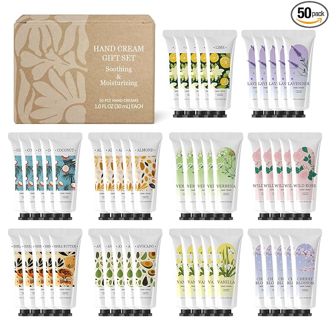 Green Canyon Spa Hand Lotion Bulk 50 Pack Bachelorette Party Favors Mini Lotion Hand Lotion Travel Size Creams & Lotions Set Small Gifts for Women Mothers Day Gift