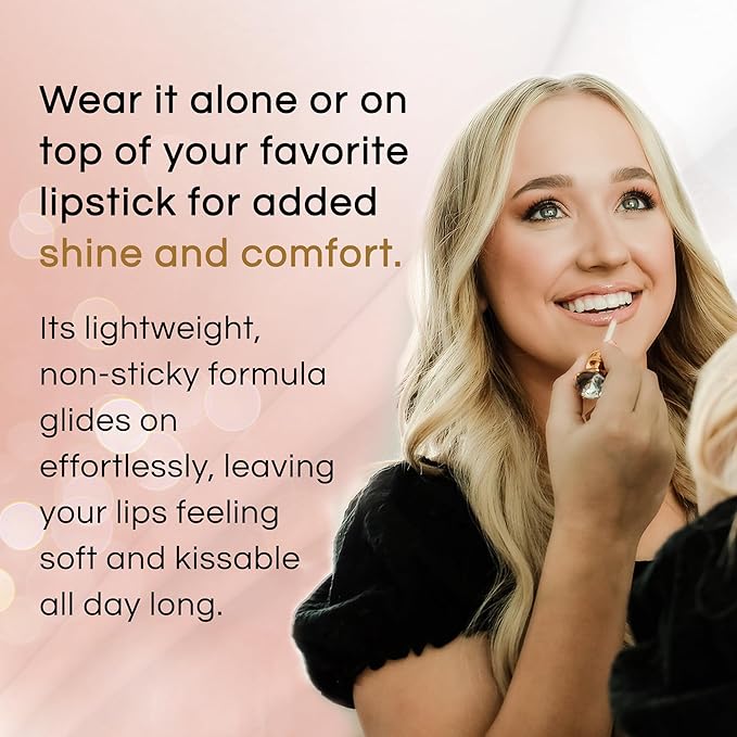 StansOut Beauty Diamond Lustre Fancy Warm Hydrating Lip Gloss | Cute Nude Moisturizing Butter-Smooth Colors | Shades for Naturally Plump & Pout, Sparkling clear finishes & Glossy Choices.