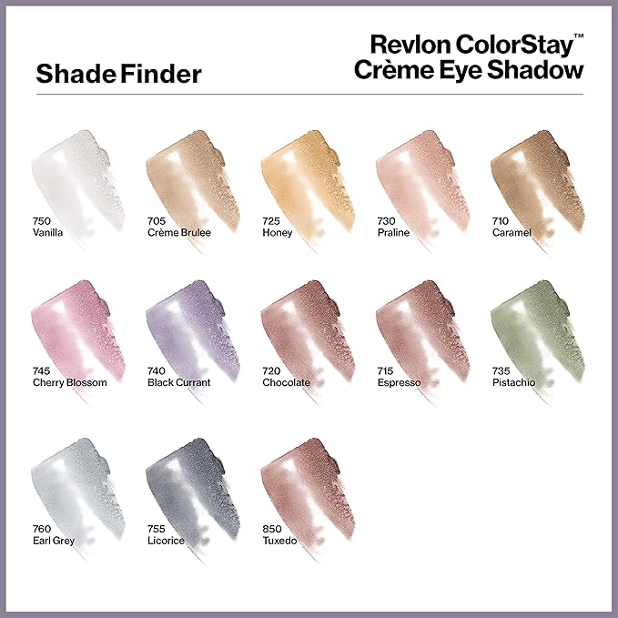 Revlon Crème Eyeshadow, ColorStay 24 Hour Eye Makeup, Highly Pigmented Cream Formula in Blendable Matte & Shimmer Finishes, 710 Caramel, 0.18 Oz