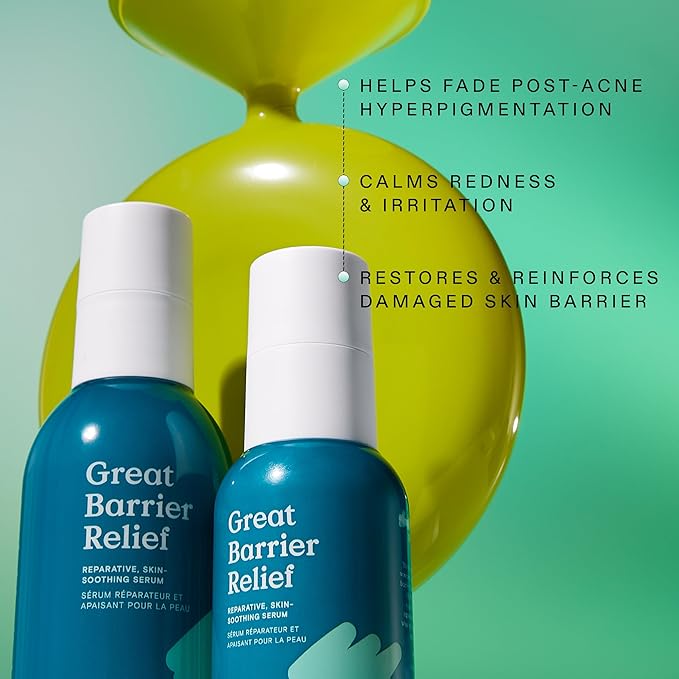 KraveBeauty Great Barrier Relief Serum for Dry or Sensitive Skin, Hydrates and Repairs the Skin Barrier, Soothing Facial Serum with Ceramides & Niacinamide, Fragrance Free, 45 mL