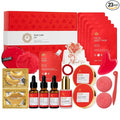 23 Pcs Mother's Day Gift, Rose Facial Skin Care Gifts Set for Women, Bath and Body Gifts Basket, Spa & Self-Care Kit, Sheet Mask, Present, Birthday, Christmas, Anniversary, Bridal Shower, Wife, Mom