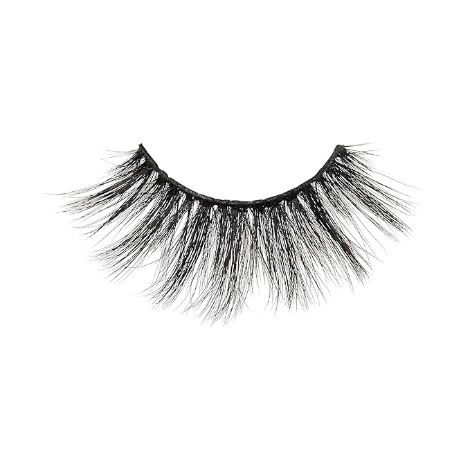 KISS Matte Black, False Eyelashes, 'Matte Cheviot', 18mm-20mm, Includes 4 Pairs Of Lashes, Easy to Apply, Reusable Lash Clusters