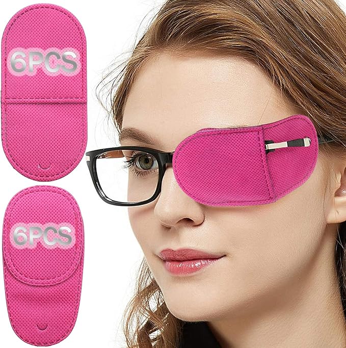 Eye Patches for Adults Kids Eye Patch for Glasses Treat Lazy Eye Amblyopia Strabismus for Left or Right Eyes