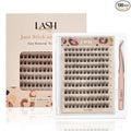 Sassy Wispy 10-14mm Self-adhesive Glue free Easy Removal DIY Fluffy lash extension D Curl Thick natural 5D Upgrade False Eyelashes 120 clusters Tweezer free