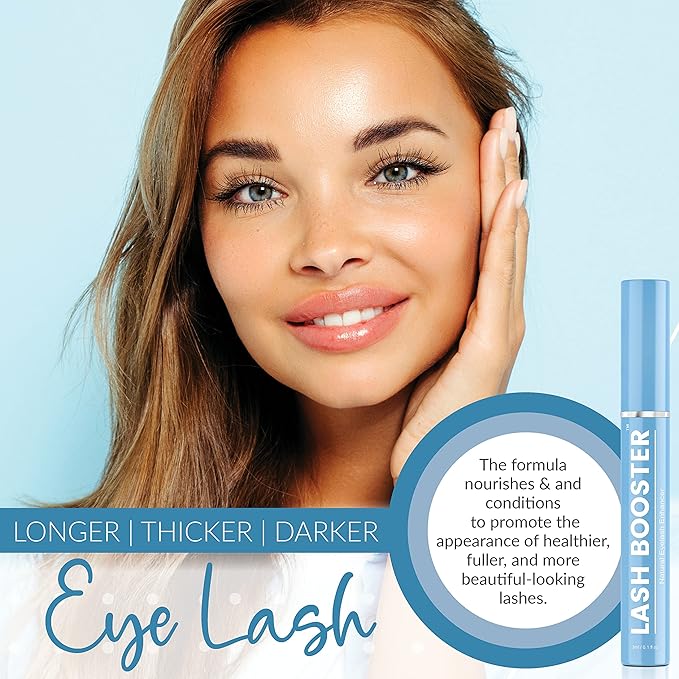 Lash Booster | Advanced Eyelash Growth Serum And Eyebrow Enhancer - Grow Longer Beautiful Eyelashes And Bold Eyebrows - Naturally Promotes Fuller, Thicker, Longer, Lashes & Brows