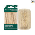 EcoTools Travel Detangler Hairbrush, Gently Detangle & Smooth Hair, Brush For Wet Or Dry Hair, Heat Resistant, Mini Renewable Bamboo Hairbrush For Styling On-The-Go, Vegan & Cruelty-Free, 1 Count