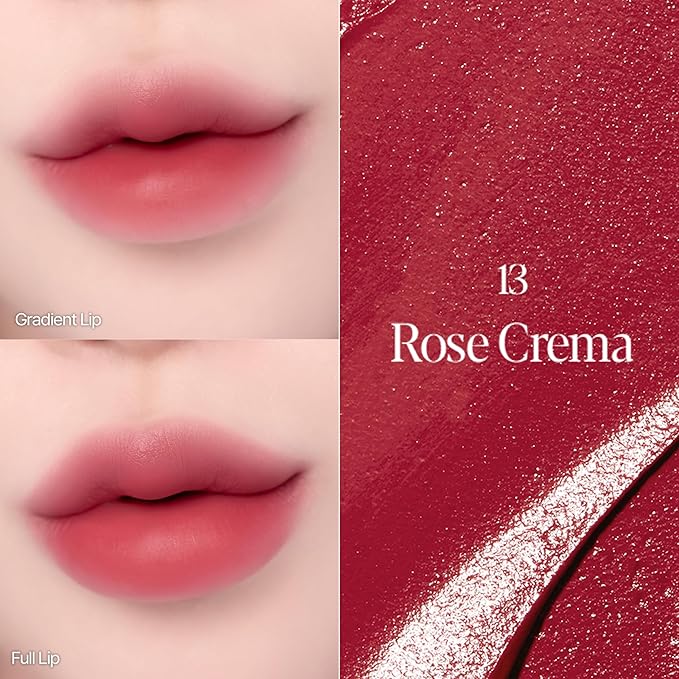 Espoir Couture Lip Tint Fitting Blur #13 Rose Crema | Smudge-Proof Fixing Lip Stain, Soft & Creamy Texture without Flaking, Lightweight and Comfortable Matte Finish, Korean Makeup, Vegan, 0.14 oz