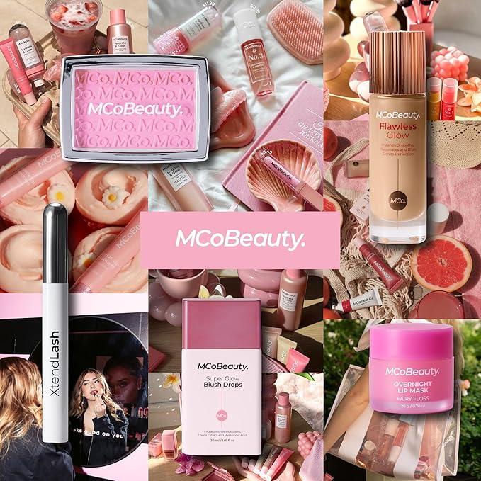 MCoBeauty Baby Face Cream Blush Stick - Peony Rose - Pink Multiuse Buildable Lip and Cheek Color Balm for a Radiant Dewy Glow - Face Makeup with Jojoba Seed Oil Coconut Oil - Vegan & Cruelty Free