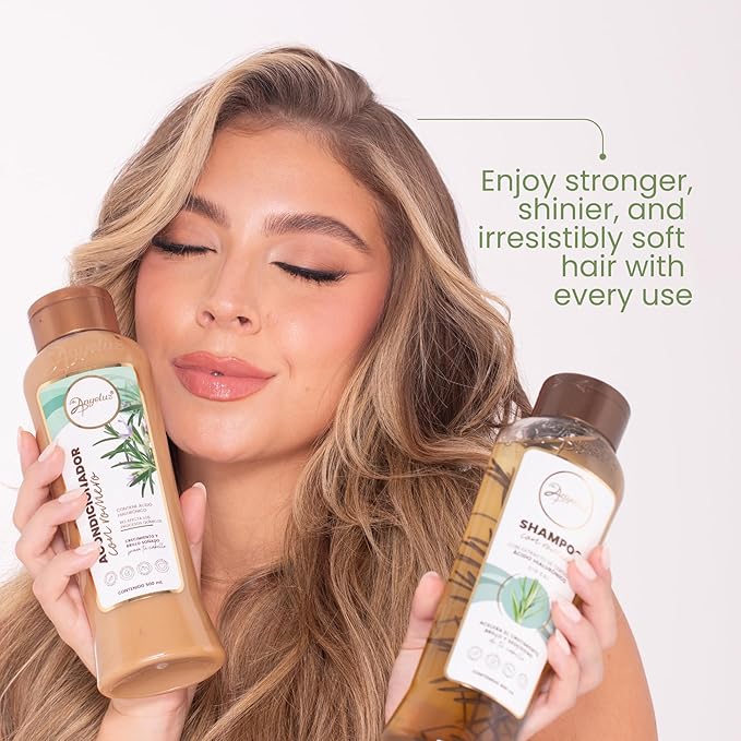 Anyeluz Rosemary Shampoo – Strengthens Hair, Fights Damage from Styling, Natural Formula for Daily Use, Suitable for All Hair Types