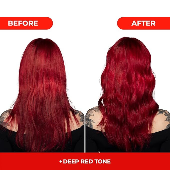 naissant Deep Red Hair Toning Shampoo | Ultra High-Purity Pigments | Deposits Vibrant Red Tone | Hyaluronic Acid, Collagen & Biotin | Paraben, Ammonia & Sulfate Free | 10.1 Fl. Oz