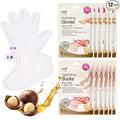 Epielle Hydrating Hand & Foot Masks, Relieve and Soften Dry, Overworked Skin, Self Care Gifts for Women, Spa Kit, Mothers Day Gifts, 6 Moisturizing Gloves & 6 Moisturizing Socks