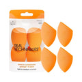 Real Techniques Miracle Complexion Sponge 4 Pack, Makeup Blending Sponges For Liquid & Cream Foundation & Skin Tints, Buildable Coverage, Natural, Dewy Base, Cruelty- Free, Latex-Free Foam