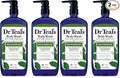 Dr Teal's Body Wash with Pure Epsom Salt, Relax & Relief with Eucalyptus & Spearmint, 24 fl oz (Pack of 4)