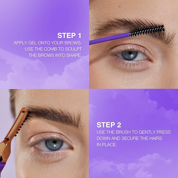 SELESTIA BEAUTY Clear Eyebrow Gel – Long-Lasting Formula for Laminated Look, Clump & Flake Free – Double-Sided Brush for Easy Application, 0.17 fl.oz. – Laminatrix