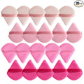 BS-MALL Makeup Sponge Set, Triangle Makeup Blending Sponge Puffs, 20 Pieces, Cosmetic Applicators (Pink)