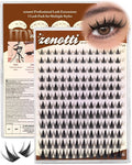 Manga Lash Clusters Natural Anime Lash Clusters with Spikes Fairy Cluster Eyelash Extensions Wispy Spiky Cosplay Individual Lashes with Invisible Band C Curly Doll Lash Extension 8-16MM by zenotti