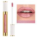 MAKI YIKA Pink Nude Lipstick for Women Metallic Lipsticks for Mother Glitter Long Lasting Lipstick No Smudge No Transfer Liquid Lip Gloss (BR017 Love Fighter)