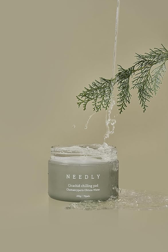 NEEDLY | Cicachid Chilling Toner Pad | Cooling & Soothing pad | Vegan Certified Cotton pad |