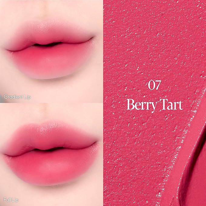 Espoir Couture Lip Tint Fitting Blur #7 Berry Tart | Smudge-Proof Fixing Lip Stain, Soft & Creamy Texture without Flaking, Lightweight and Comfortable Matte Finish, Korean Makeup, Vegan, 0.14 oz