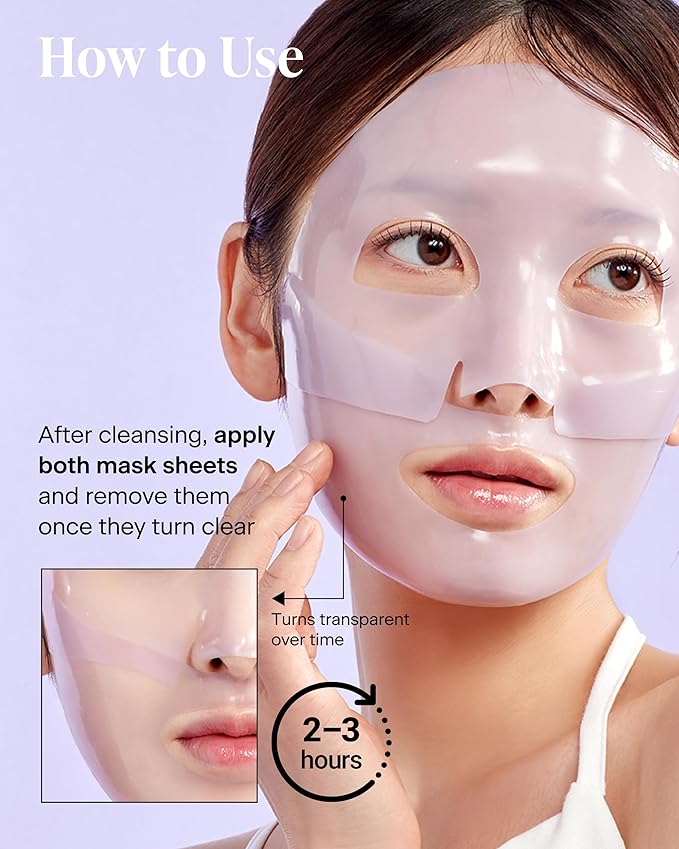 Calming Collagen Nanoshot Mask - Korean Hydrogel Face Sheet Masks with Calming Cica & Azulene, 100Da Nano Collagen + 5 Ceramides, Cooling Soothing Barrier Care for Sensitive Skin, 5 Sheets