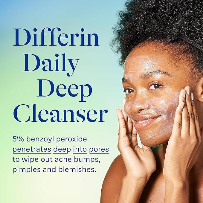 Differin Acne Skin Care Kit, Differin Gel Retinoid Acne-Treatment for Face with 0.1% Adapalene & 5% Benzoyl Peroxide Face Wash & Body Wash, Designed for Pimple & Acne-Prone Skin 2 Count (Pack of 10)