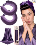 Classic Heatless Curls Overnight Rods - Upgraded Directional Grip Velvet Heatless Hair Curler to Sleep in No Heat Heatless Curling Flexi Rods Foam Hair Rollers for Blowout Look Long & Medium Hair