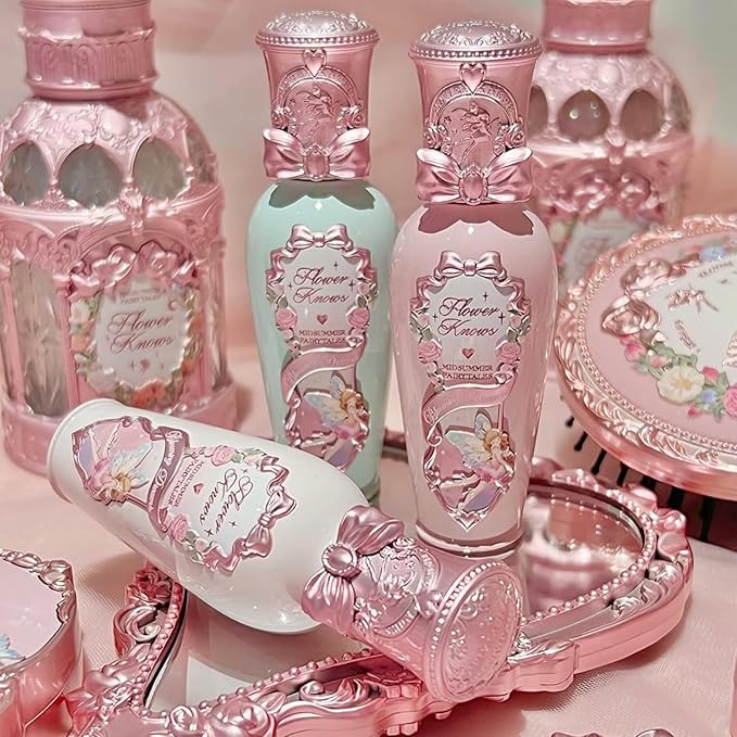 Flower Knows Midsummer Fairytales Coating Lip Lacquer,Glowy Non-Fading Lip Gloss,Hydrating Tinted Lip Oil for Girls&Women,Vegan & Cruelty Free,0.17Fl Oz(G07 Lullaby)