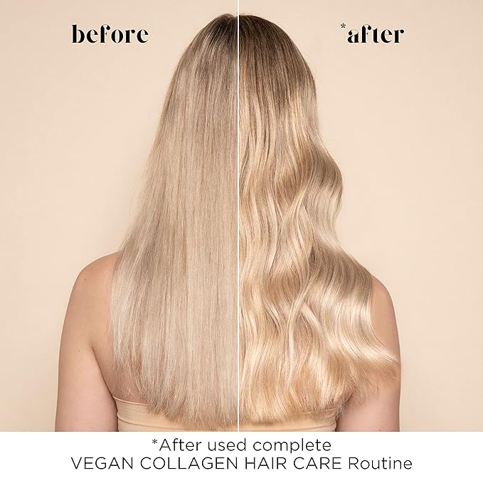 Pacifica Beauty, Vegan Collagen Hydrating Conditioner, Avocado Oil, Vitamin B5, Soften, Restore Shine, Address Split Ends, For Dry & Damaged Hair, Add Shine, Moisture, Sulfate & Silicone Free, Vegan