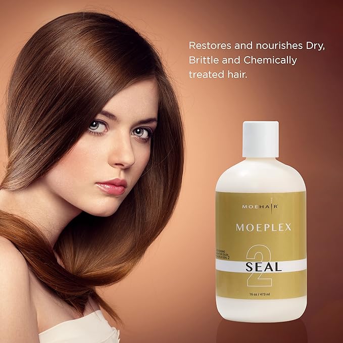 Moehair Moeplex Seal | Repairs Bleach And Post Hair Color Damage I Professional Hair Bleach and Coloring Developers for Hair Color Lightening I Suitable For Color Treated Hair, 16 Fl Oz