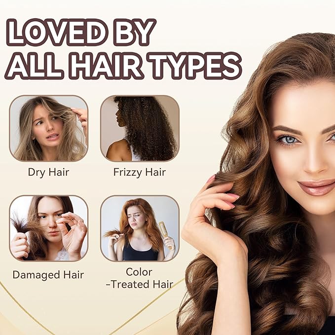 Collagen Hair Mask - Deep Conditioning, Hydrates, Repairs, Nourishes, Argan Oil Keratin Hair Treatment Conditioner, Salon Quality Hair Care for Dry Damaged Hair All Types 8.45 oz 250ml
