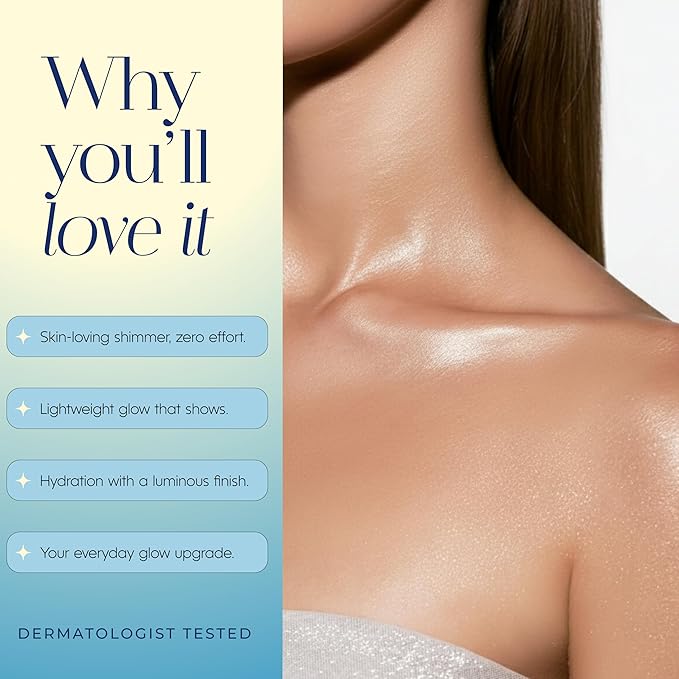 Hello You Jojoba Oil & Niacinamide Shimmer Body Oil – Dermatologist Tested, Anti-Aging, Korean Skin Care – Hydrating Glow, Lightweight Radiant Finish – Clean Beauty – Marshmallow Scent, 3.38 Fl Oz
