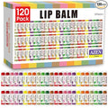 AZEN 120 Pack Lip Balm Bulk, Moisturizing Lip Balms for dry cracked lips, Mothers Day Gifts Easter Basket Stuffers - 12 Flavors