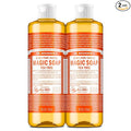 Dr. Bronner's Pure-Castile Magic Soap Liquid (Tea Tree, 16 Ounce, 2-Pack)-Made with Regenerative Organic Certified Oils, 18-in1 Uses: Face, Hair, Hand & Body Soap, Laundry- Concentrated, Vegan