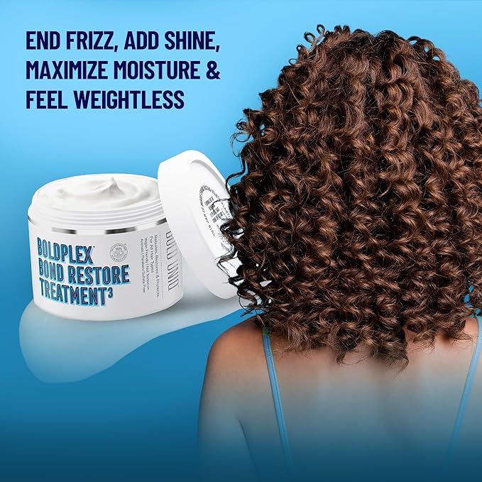 BOLD UNIQ BoldPlex Hair Mask - Deep Conditioner For Dry, Damaged Hair - Mascarilla Para El Cabello - Helps Repair and Nourish Curly, Bleached, or Frizzy Hair - 6.76 Fl Oz (Pack of 2)