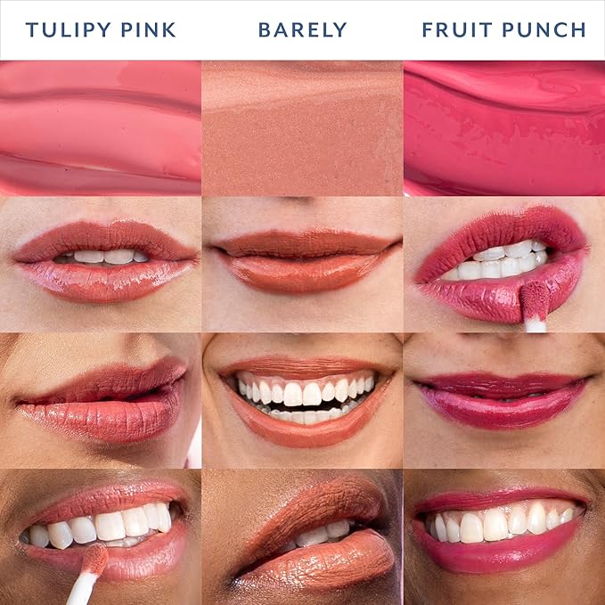 Bloomeffects - Tulipscreen Hydrating Lip Oil | SPF 40+ | Cruelty-Free, Non-Toxic, Clean Beauty (Tulipy Pink, 0.24 oz | 7 ml)
