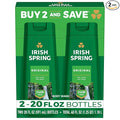 Irish Spring Original Moisturizing Body Wash for Men, 24-Hour Fresh, Face and Body Wash, Men’s Body Wash, Biodegradable Ingredients, Paraben Free, Cool Fresh Scent, 20 fl oz Bottle (2 Pack)