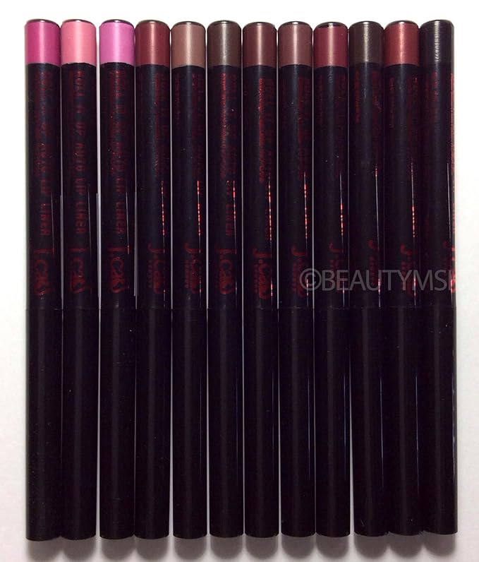 J.cat Beauty Roll It up Auto Lip Pencil Liner All 12 Colors